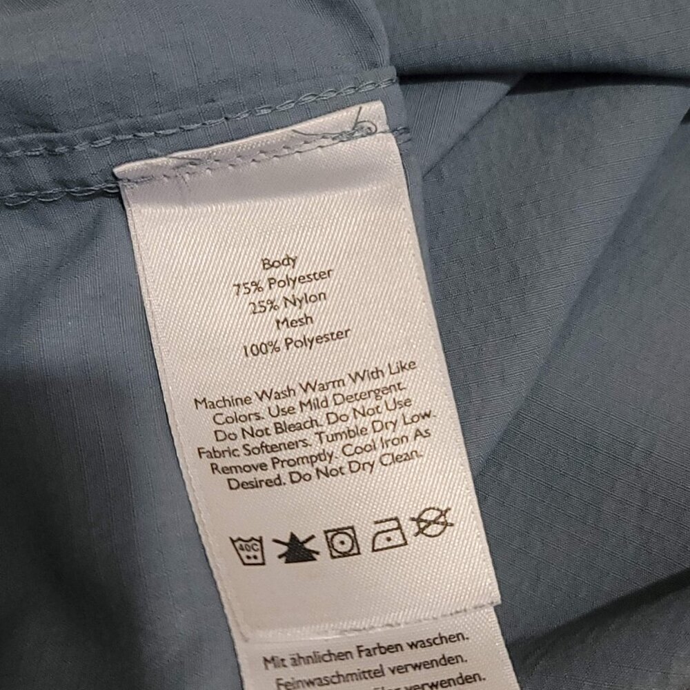 Eddie Bauer Stone Blue Lightweight Longsleeve Button Small S Outdoor Shirt Men's - Picture 4 of 4